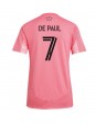 Billige Inter Miami Rodrigo De Paul #7 Hjemmedrakt Dame 2025-26 Kortermet